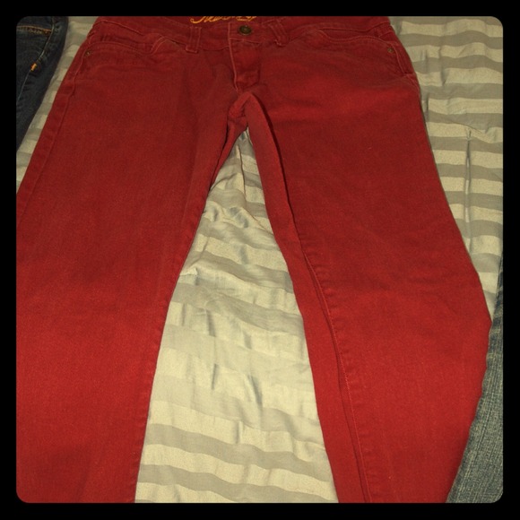 Red Skinny Jeans