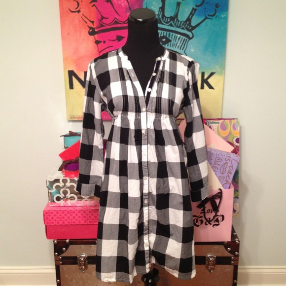 ❌Sold❌Victoria's Secret PINK Plaid Shirt Dress