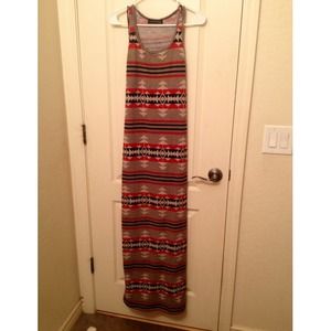 Aztec maxi dress