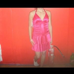 Hot pink cocktail/homecoming dress