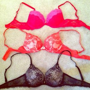Three Victorias Secret bras!