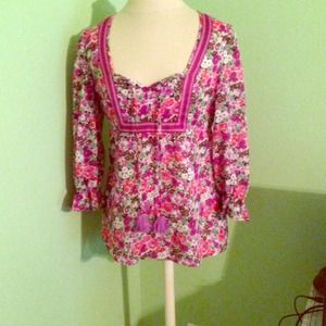 Cool and comfy cotton flowered shirt