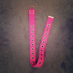 Hot pink belt