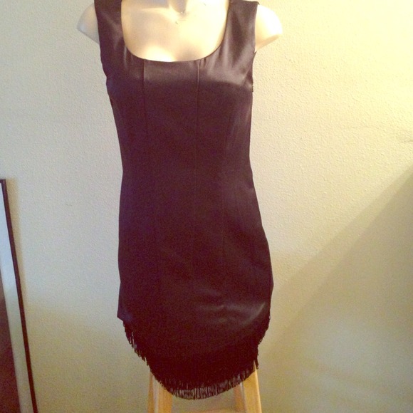 Nwt Kensie black dress with fringe