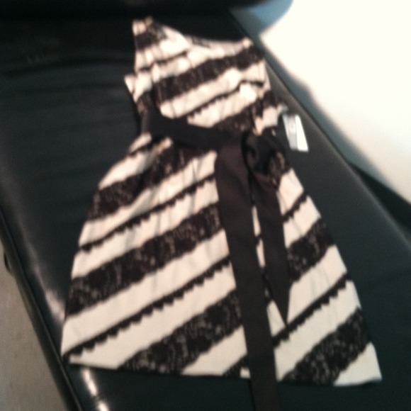 TAHARI Shimmering Taupe Black Lace Dress. Size 16.