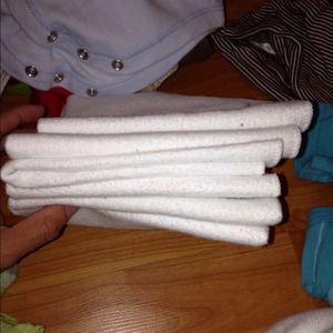 ❌SOLD❌ White burp cloths