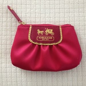 ✴ Authentic Coach key/cardholder/coin purse