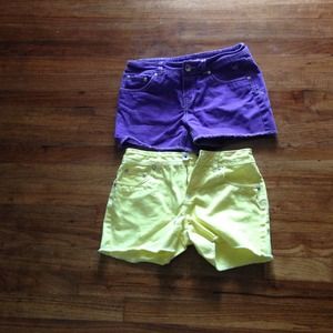 Bright colored shorts