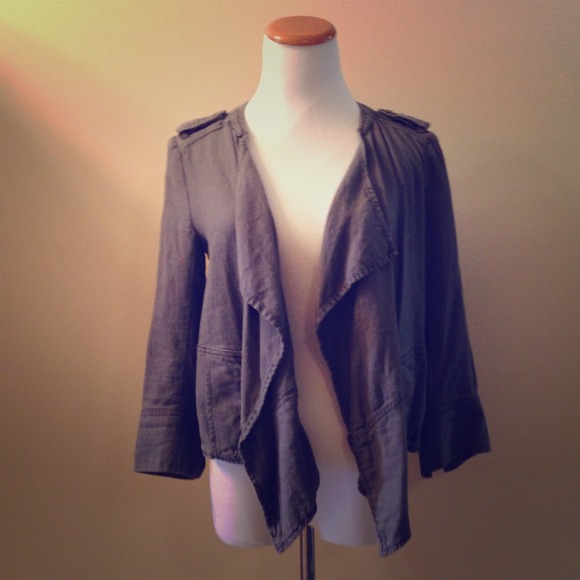 Anthropologie Draped Surplus Jacket