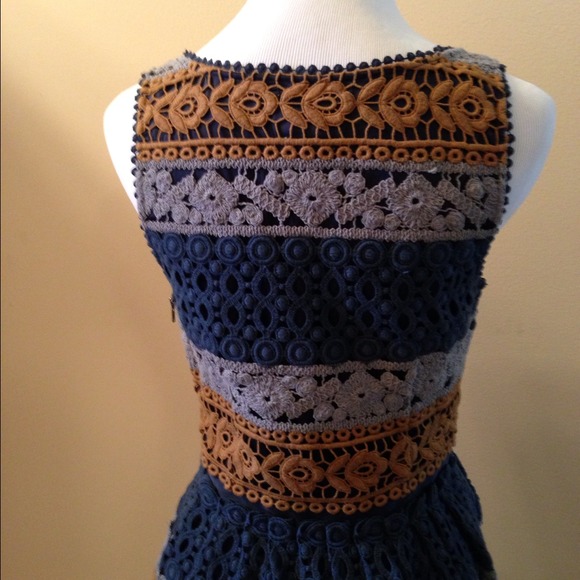 Anthropologie Striated Lace Dress - Picture 3 of 4