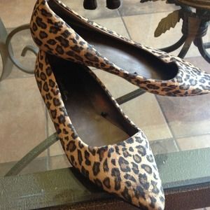 Animal print flats