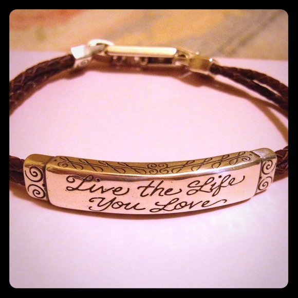 Brighton "live the life you love" bracelet