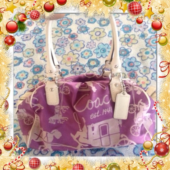 💟💟COACH PURPLE SATCHEL BAG FOR @loveshoping💟💟