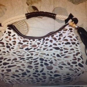 Animal print purse