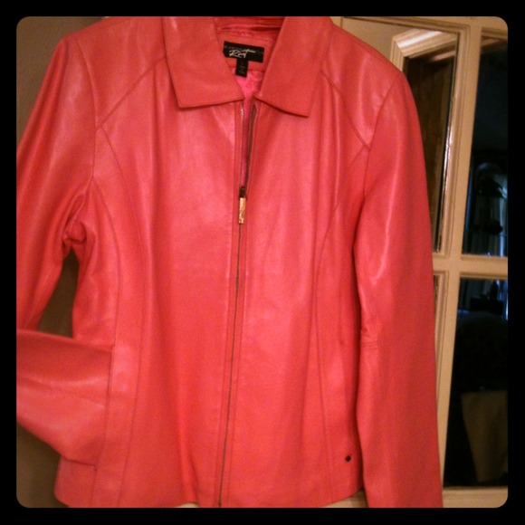 🌺SOLD !! 📦  Wilson's Pink leather jacket 🌺