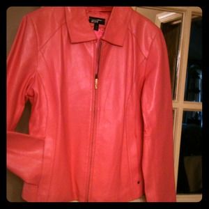 🌺SOLD !! 📦  Wilson's Pink leather jacket 🌺