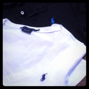 2 women Ralph Lauren polo shirts