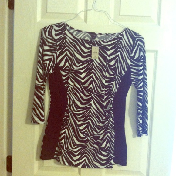 ✂NWT Ann Taylor Zebra Print Top ✂