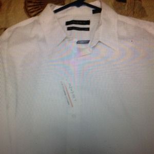 Men's white dress shirt
