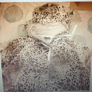 Animal print hoodie