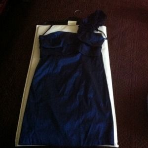 Beautiful satin blue dress size 13/14