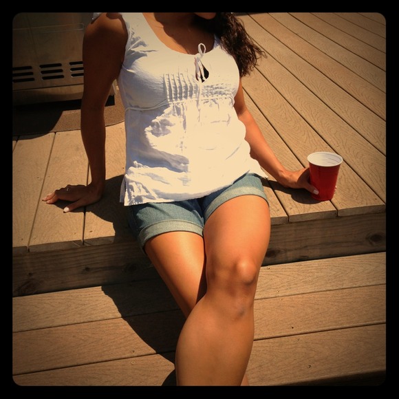 Juicy Couture White Linen Top!