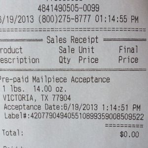 Shipping proof for @hollywood2471!