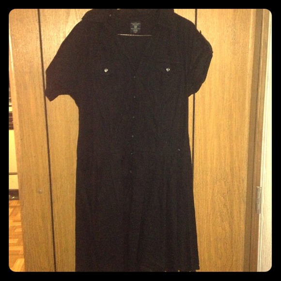 All black sun dress.