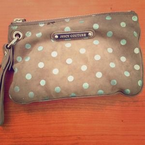 Blue polka dot Juicy Wallet!!