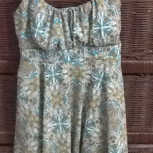 Teal paisley tank