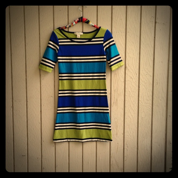 💟Dark blue striped dress💟
