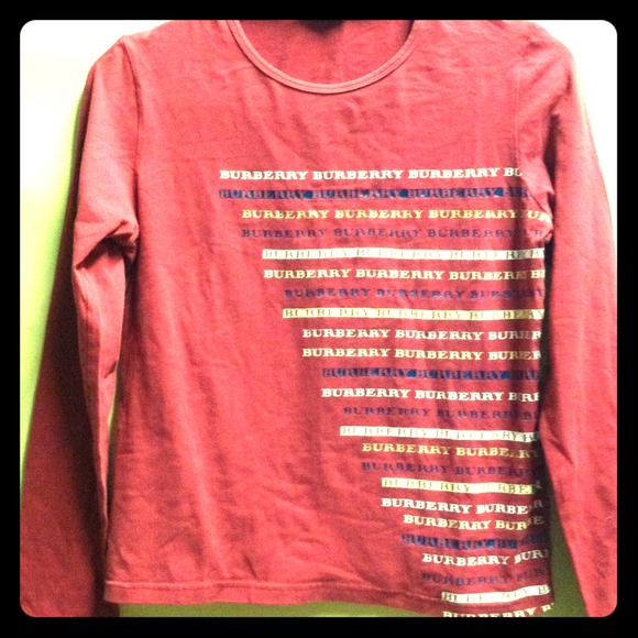 REAL Burberry long sleeve t shirt