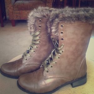 Leather Ankle Boots-Brand New, Never Worn!