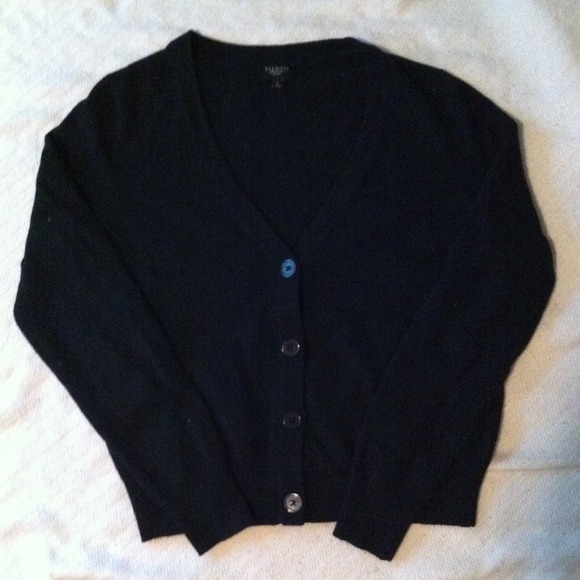 Black Button Up Sweater - Picture 2 of 3