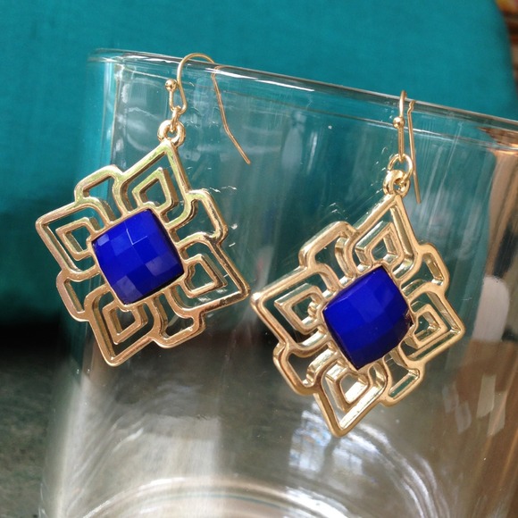 BUNDLE Cobalt & Gold Earrings
