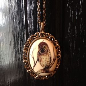 Vintage owl necklace