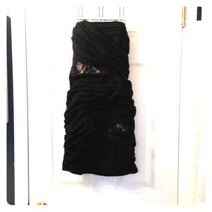 Express black dress with black lace