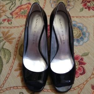 Marc Fisher Peep Toe Wedge Heels