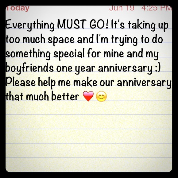 Everything must go!