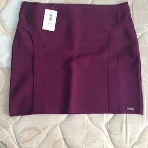 Guess Purple Bandage skirt