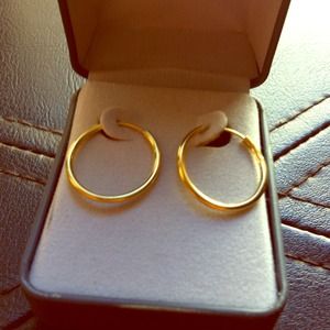 Gold hoops 10k