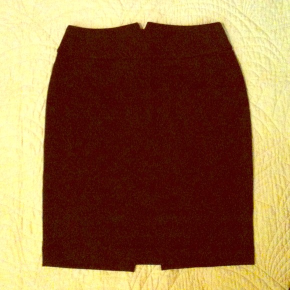 SOLD Deep Plum Jersey Pencil Skirt
