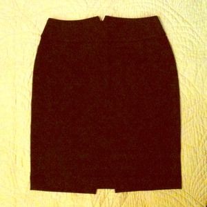 SOLD Deep Plum Jersey Pencil Skirt