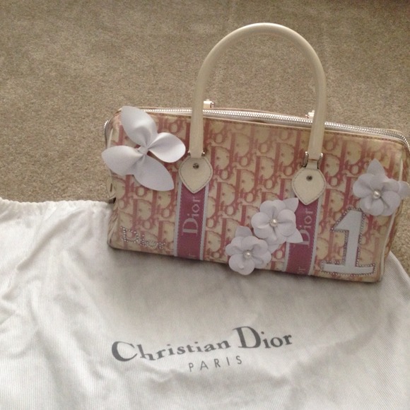 Authentic Christian Dior Pink Boston Girly Bag