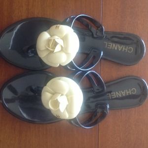 CHANEL CAMELLIA SANDALS