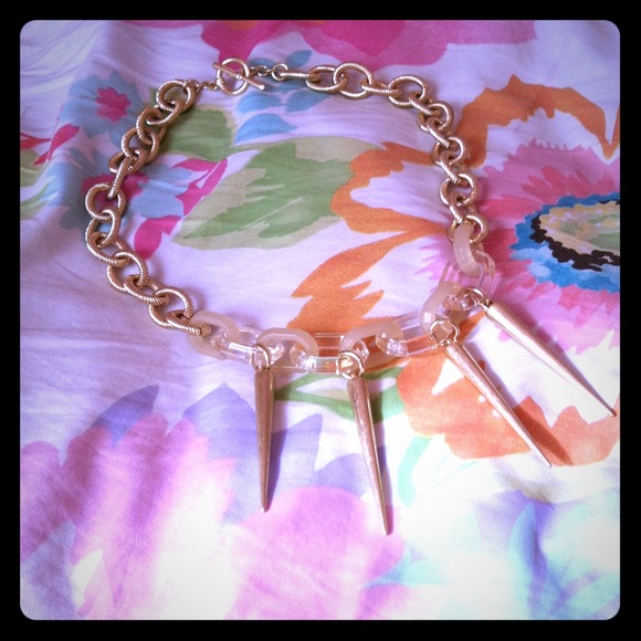 Gold Chained Icicle necklace