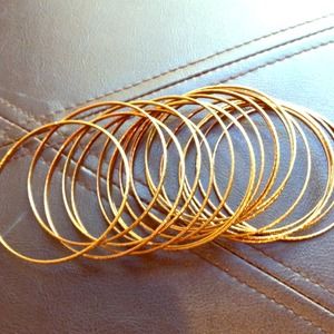 Gold bangles