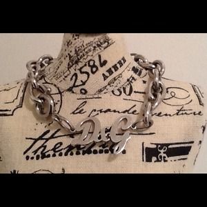 D&G stainless steel link chain braclet