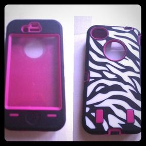 Zebra print iPhone 4 4s case