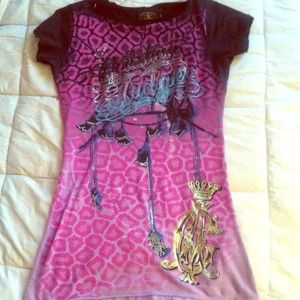 Christian Audigier fitted shirt 💎bling💎